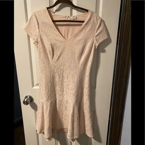 Club Monaco pale pink lace dropped waist dress